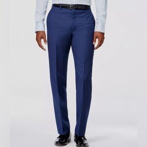 Calvin Klein Men’s Wool Slim Fit Stretch Blue Dress Suit Pants 40Wx30L - NWT